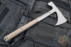 RMJ Tactical Kestrel Scout Light Tomahawk- Various G-10 Handles- Tungsten Finished Hammer Poll Tomahawk