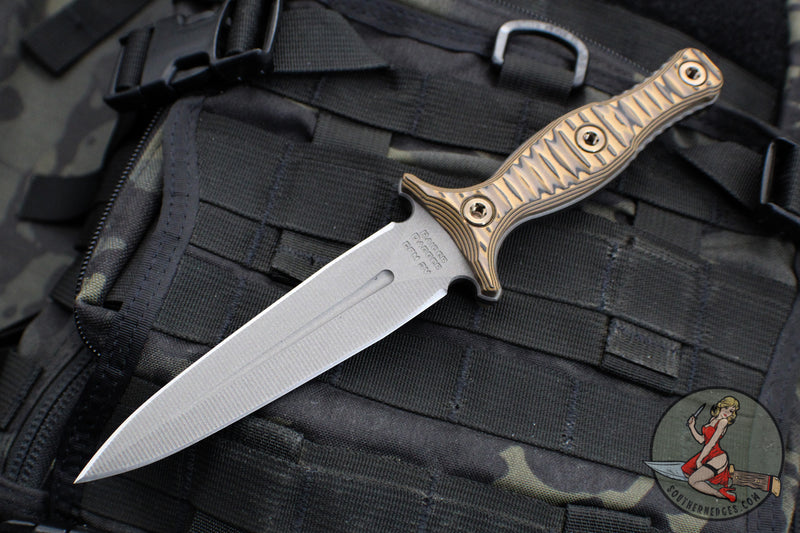 RMJ Tactical Raider Dagger Fixed Blade Combat Knife- Tungsten