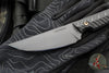 RMJ Unmei Fixed Blade Knife- Graphite Black Finished-  Black G-10 Handle