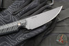 RMJ Unmei Fixed Blade Knife- Graphite Black Finished-  Black G-10 Handle