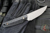 RMJ Unmei Fixed Blade Knife- Tungsten Finished-  Black G-10 Handle