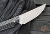 RMJ Unmei Fixed Blade Knife- Tungsten Finished-  Black G-10 Handle