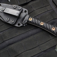 RMJ Tactical Utsidihi Fixed Blade- Black G-10 Handle