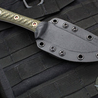 RMJ Tactical Utsidihi Fixed Blade- Dirty Olive G-10 Handle