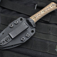 RMJ Tactical Utsidihi Fixed Blade- Hyena Brown G-10 Handle