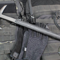 RMJ Shrike Tomahawk- 15.875" Model- S7 Steel- Black Handle Spike End