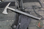 RMJ Shrike Tomahawk- 15.875" Model- S7 Steel- Black Handle Spike End