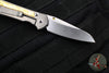 Chris Reeve Small Sebenza 31- Insingo Edge- Glass Blasted Titanium- Box Elder Wood Inlay S31-1126 in CPM MAGNACUT