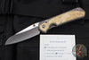 Chris Reeve Small Sebenza 31- Insingo Edge- Glass Blasted Titanium- Box Elder Wood Inlay S31-1126 in CPM MAGNACUT