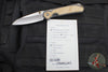 Chris Reeve Small Sebenza 31- Insingo Edge- Glass Blasted Titanium- Box Elder Wood Inlay S31-1126 in CPM MAGNACUT