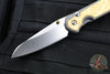 Chris Reeve Small Sebenza 31- Insingo Edge- Glass Blasted Titanium- Box Elder Wood Inlay S31-1126 in CPM MAGNACUT