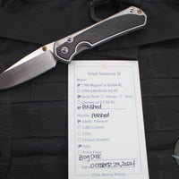 Chris Reeve Small Sebenza 31- Drop Point- Bog Oak Inlay- Polished Blade S31-1620 In Magnacut