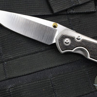 Chris Reeve Small Sebenza 31- Drop Point- Bog Oak Inlay- Polished Blade S31-1620 In Magnacut