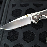 Chris Reeve Small Sebenza 31- Macassar Ebony Inlay- POLISHED Drop Point Blade S31-1636 In Magnacut V4