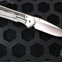 Chris Reeve Small Sebenza 31- Macassar Ebony Inlay- POLISHED Drop Point Blade S31-1636 In Magnacut V4