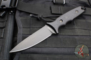 Spartan Blades - Spartan Harsey Tactical Trout Fixed Blade- Black Micarta Handle- Black Molle Sheath