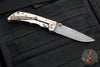 Spartan Blades- Harsey 3.25" Folder- Stonewashed Titanium- Chad Nichols Damascus Blade- Bronze HW SF10DMBZ