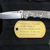 Spartan Blades- Harsey Folder- Special 2023/2024 Flourishes- Magnacut Satin Blade SF5-Flourishes