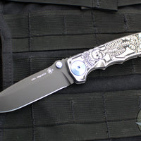 Spartan Blades- Harsey Folder- Special 2023/2024 Memento Mori- Magnacut Satin Blade SF5-Memento Mori