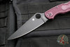 Spyderco Police Folding Knife- Burgundy FRN Handle- Black PD#1 Steel Blade C07BGBKP4