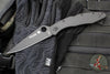 Spyderco Police Folding Knife- Black Finished Stainless Steel Handle- Black Satin Blade C07BKP