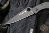 Spyderco Police Folding Knife- Black Finished Stainless Steel Handle- Black Satin Blade C07BKP