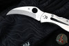 Spyderco Harpy Folding Knife- Stainless Steel Handle- Hawkbill Satin Blade C08P