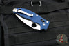 Spyderco Manix 2- Blue G-10 Handle- Satin CPM-SPY27 Steel Folder C101GPCBL2