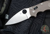 Spyderco Manix 2- Brown FRN Handle- Satin 15V Plain Edge Blade C101PBN15V2