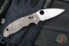 Spyderco Manix 2- Brown FRN Handle- Satin 15V Plain Edge Blade C101PBN15V2