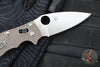 Spyderco Manix 2- Brown FRN Handle- Satin 15V Plain Edge Blade C101PBN15V2