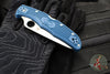 Spyderco Endura- Cobalt Blue FRN Handle- Satin SPY27 Steel Blade C10PCBL