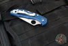 Spyderco Delica Flat Ground Lockback Folder- Cobalt Blue FRN Handle- Satin SPY27 Steel Blade