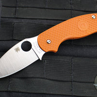 Spyderco Sage 5- Burnt Orange FRN Handle- Satin CPM-REX 121 Steel Blade C123BORP