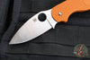 Spyderco Sage 5- Burnt Orange FRN Handle- Satin CPM-REX 121 Steel Blade C123BORP