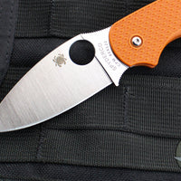 Spyderco Sage 5- Burnt Orange FRN Handle- Satin CPM-REX 121 Steel Blade C123BORP