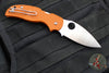 Spyderco Sage 5- Burnt Orange FRN Handle- Satin CPM-REX 121 Steel Blade C123BORP