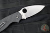 Spyderco Sage 6 Button Lock Folder- Carbon Fiber/Black G-10 Handle- Satin CPM S30V Blade C123CFBCLP