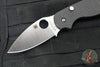 Spyderco Sage 6 Button Lock Folder- Carbon Fiber/Black G-10 Handle- Satin CPM S90V Blade C123CFBCLS90VP
