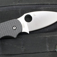 Spyderco Sage 6 Button Lock Folder- Carbon Fiber/Black G-10 Handle- Satin CPM S90V Blade C123CFBCLS90VP