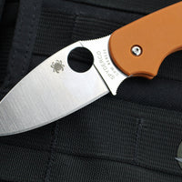 Spyderco Sage 5- Burnt Orange G-10 Handle- Satin CPM-REX 121 Steel Blade C123GBORP