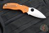 Spyderco Sage 5- Burnt Orange G-10 Handle- Satin CPM-REX 121 Steel Blade C123GBORP