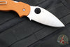 Spyderco Sage 5- Burnt Orange G-10 Handle- Satin CPM-REX 121 Steel Blade C123GBORP