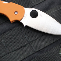 Spyderco Sage 5- Burnt Orange G-10 Handle- Satin CPM-REX 121 Steel Blade C123GBORP