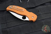 Spyderco Sage 5- Burnt Orange G-10 Handle- Satin CPM-REX 121 Steel Blade C123GBORP