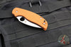 Spyderco Sage 5- Burnt Orange G-10 Handle- Satin CPM-REX 121 Steel Blade C123GBORP