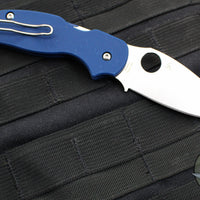 Spyderco Sage 5- Cobalt Blue G-10 Handle- Satin finished CPM-SPY27 Steel Blade C123GPCBL