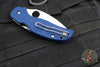 Spyderco Sage 5- Cobalt Blue G-10 Handle- Satin finished CPM-SPY27 Steel Blade C123GPCBL