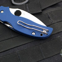 Spyderco Sage 5- Cobalt Blue G-10 Handle- Satin finished CPM-SPY27 Steel Blade C123GPCBL