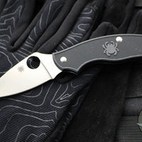 Spyderco Metropolitan Slipjoint Knife- Black FRN Handle- Satin Plain Edge C213PBK